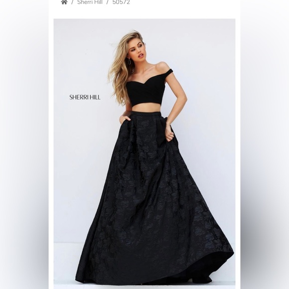 Sheri Hill Two Piece Gown 50572 - Picture 2 of 5